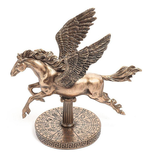 Escultura Cavalo Alado Pegasus Em Resina Bronze Veronese