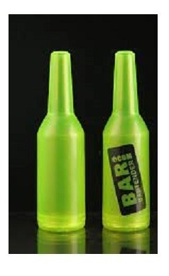 Imagen 2 de 2 de Botella Flair Krictonita Verde Fluorecente Bartender Dtragos