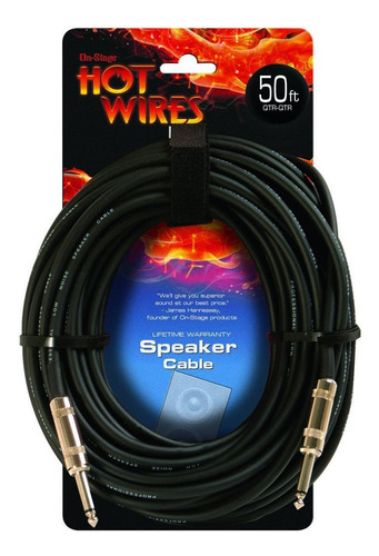 Hot Wires 1/4 A 1/4 Inch Speaker Cables