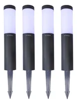 Comprar Pack X 4 Farol Estaca Solar Etheos Led Recargable Pinche Farol Tubo Apto Exterior Jardin Luz Calida