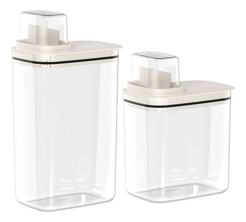 Kit 2 Dispenser Para Sabão Líquido Amaciante 1,5l E 2,3l Flo