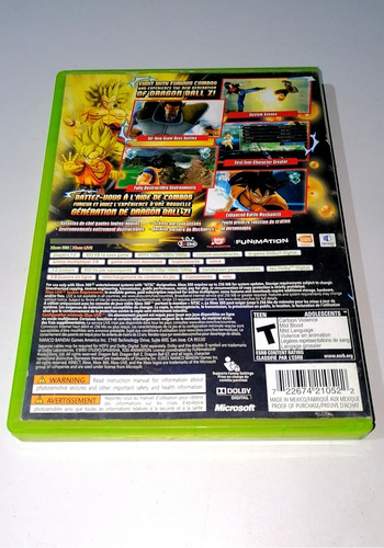 Dragon Ball Z Ultimate Tenkaichi - Xbox 360 Original (Usado)