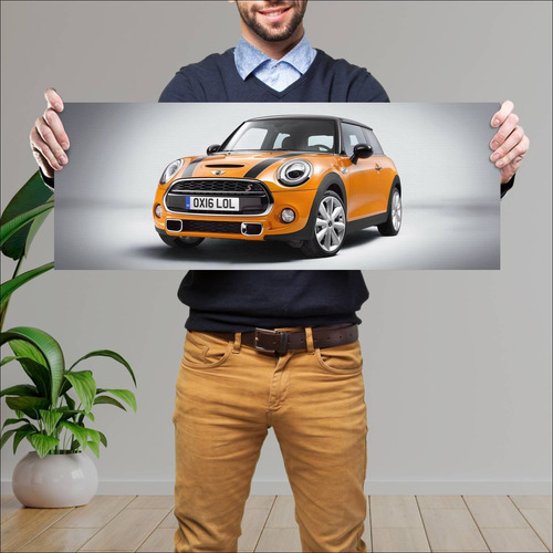 Cuadro 30x80cm Auto 2016 Mini Cooper S Scissor D 262