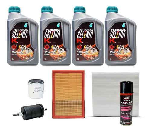 Kit De Filtros Com Óleo Selenia K 15w40 Fiat Stilo 1.8 8v 