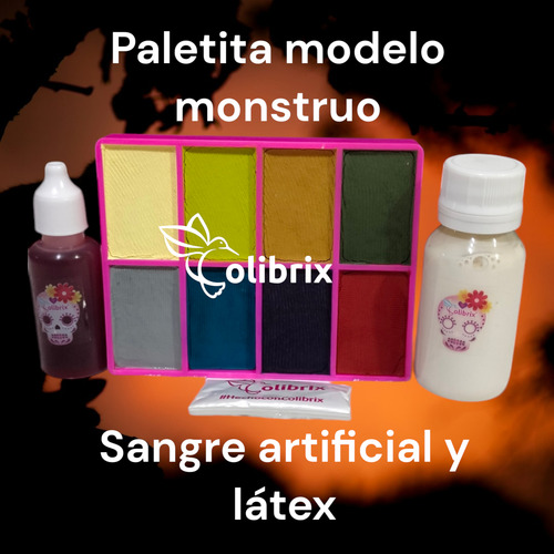 Maquillaje Pinta Caritas Modelo Monstruo Halloween