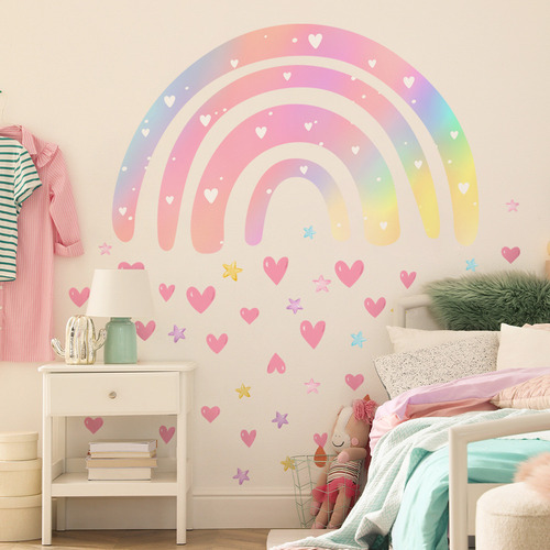 Adhesivos De Pared Deslumbrantes Y Coloridos Con Forma De Am