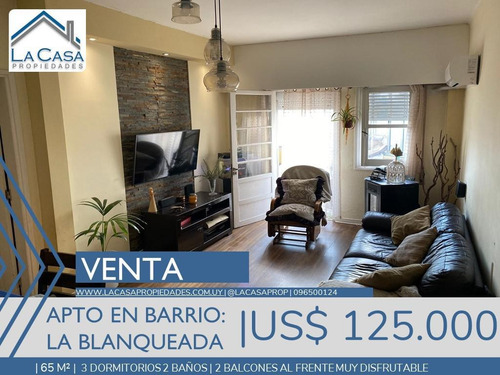 Apartamento 3 Dormitorios 2 Baños - La Blanqueada