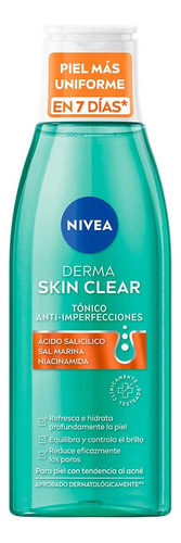 Tónico Derma Skinclear Anti-imperfecciones Nivea Reduce Poro Con Tendencia Al Acné Día/noche