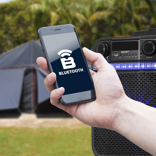 Caixa Multiuso Portátil Bluetooth/microsd/usb/fm 200w Go!pow