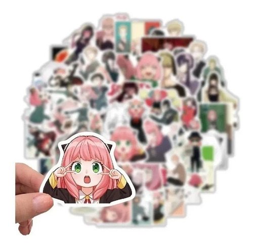 Imagen 4 de 7 de Spy X Family - Set 50 Stickers / Calcomanias / Pegatinas