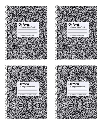 Cuadernos De Composición Espiral, Paquete De 4, Papel ...