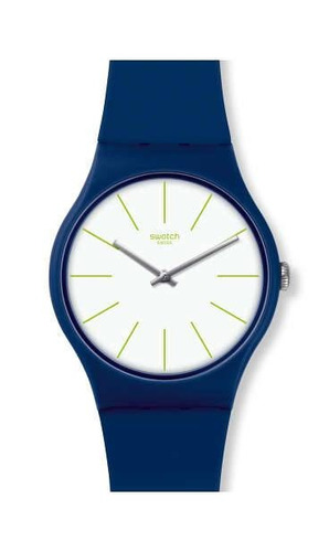 Reloj Swatch Azul De Plástico Modelo Suon127