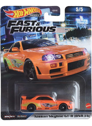 Hot Wheels Premium Fast And Furious Nissan Skyline Gt-r