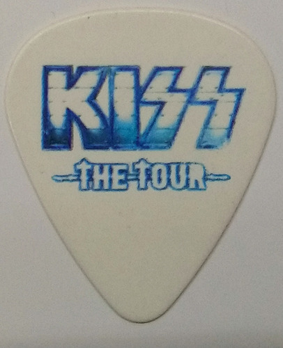 Kiss Plumilla Blanca Eric Singer Tour 2012 Mod2 Guitar Pick