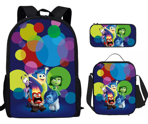 Yx Set Mochilas Escolares Girls Inside Out 2, 3 Unidades Con