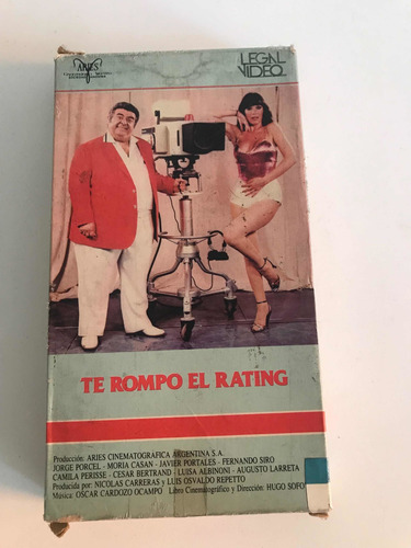 Vhs Video Cine Nacional Te Rompo El Raiting Porcel Y Moría