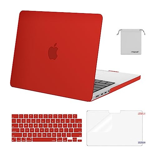 Funda Y Accesorios Para Macbook Pro 14 M1 M2 Rojo