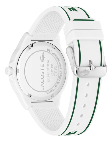 Reloj Lacoste Neocroc Para Mujer De Silicona 2001347 Blanco