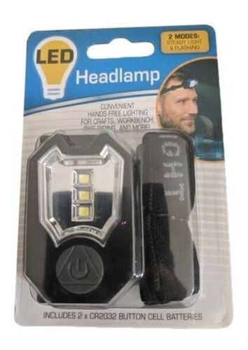 Lanterna De Cabeça Led Headlamp Cor da lanterna Preto Cor da luz Branco