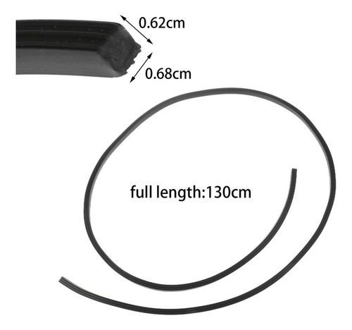 # 6x Reemplazo De Tiras De Borde De Goma, Longitud 110cm