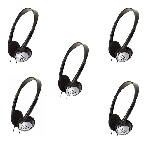 Set De 5 Auriculares Panasonic Rp-ht21 Ligeros Con Xbs