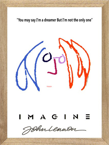 John Lennon , Cuadro, Poster, Afiche, Musica         L476