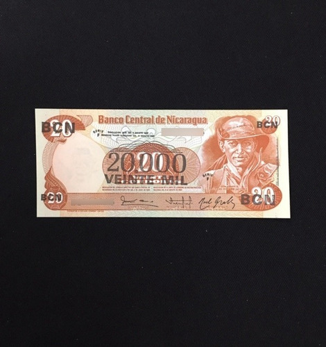 Imagen 3 de 3 de Nicaragua - 20 Cordobas A 20.000 - Año 1984 - P #147