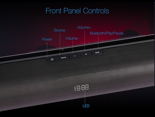 Imagen 2 de 7 de Barra De Sonido Fenda Smart Tv Bluetooth Optica Hdmi Arc Aux