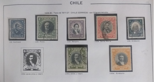 Ch132 Chile Serie No Completa Año 1928-35 Falta Uno