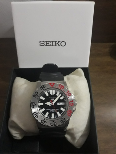 Relógio Seiko Monster Automático, Pulseira De Borracha