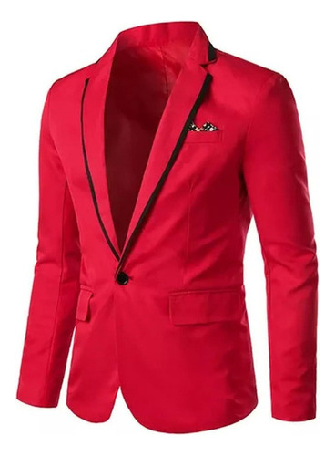 Abrigo Hombre Elegante Blazer Sólido Fiesta De Bodas De Nego