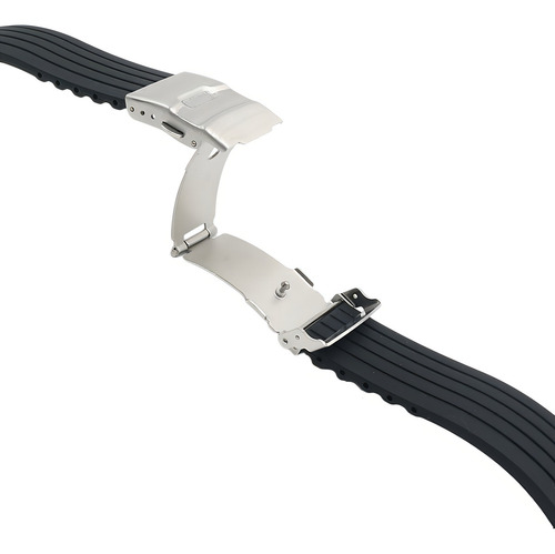 Pulsera desplegable compatible con relojes inteligentes Colmi P45 Colmi V69, color negro