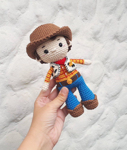 Muñeco Woody Toy Story Amigurumi Tejido - Pipelino