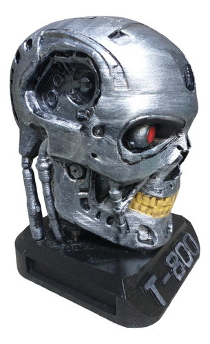 Figura Muñeco Busto Terminator T800 3d Figura Acción