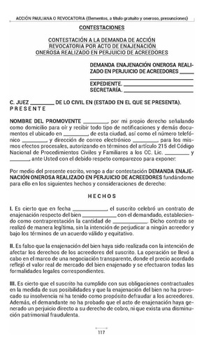 Acción Pauliana O Revocatoria (elementos, A Título Gratuito Y Oneroso, Presunciones)