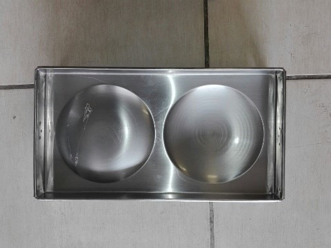 Comal Doble Mini/27x49cm Para Hornilla/cocina/casa/bola-pozo