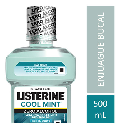 Listerine Enjuague Bucal Cool Mint Zero 500ml