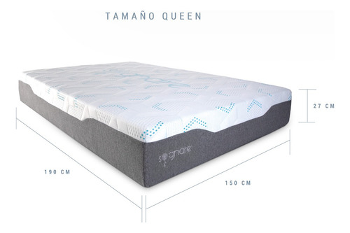 Sognare® Colchón Sense Queen Size Memory Foam Y Capa De Gel