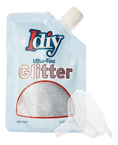 Glitter  X 100g Extra Fino - Gris
