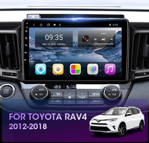 Radio Android Toyota Rav4 + Carplay +canbus+ 4gb+adaptadores