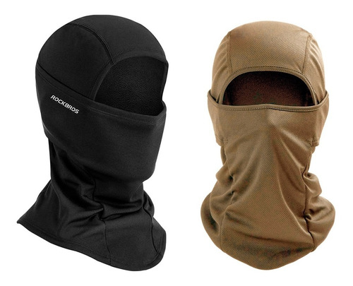 2 Balaclavas Microfibra Airsoft Moto Bici Pasamontañas Gorro