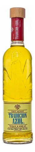 Pack De 12 Tequila Tradición Azul Añejo 750 Ml
