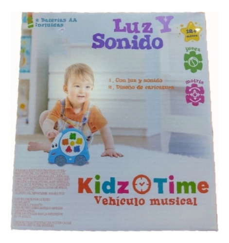 Vehículo Musical Kidz Time Luces Y Sonido +12 Meses