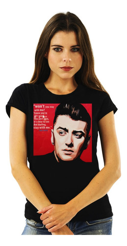 Polera Mujer Sam Smith Wont You Stay With Me Pop Impresión D