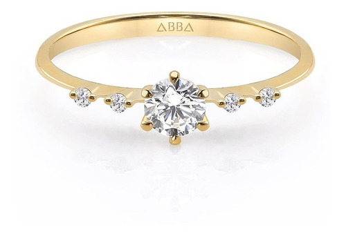 Anillo Jasmín Oro 10k Abba Joyas