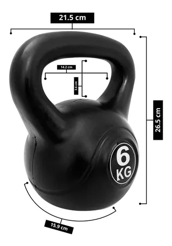 Pesa Rusa Kettlebell Powder 6KG – Fitness Solutions