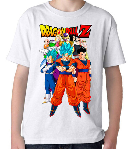 Camiseta Algodon Remera Dragon Ball Varios Colores