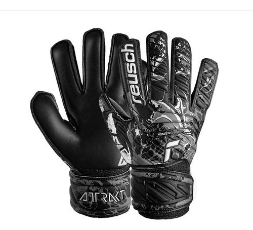 Guante Arquero Reusch Attrakt Solid Black Niño