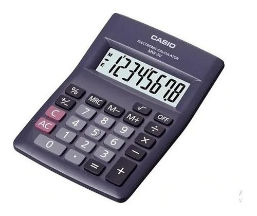 Calculadora Casio De Mesa 8 Dígitos Mw8v