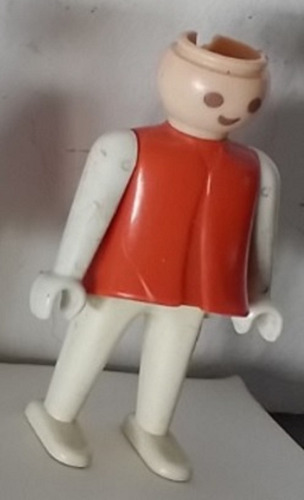 Playmobil/geobra Figura Roja Y Blanca
